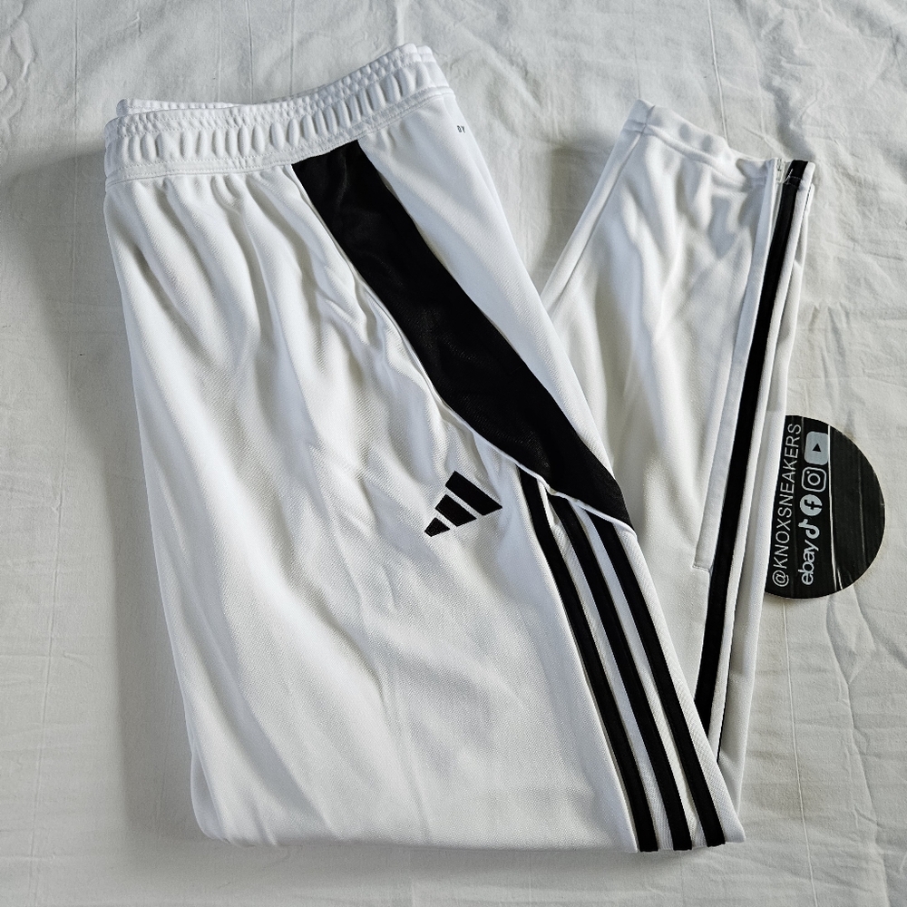 adidas Tiro 24 White Black Soccer Training Pants IV7268 Men's Size XXLarge